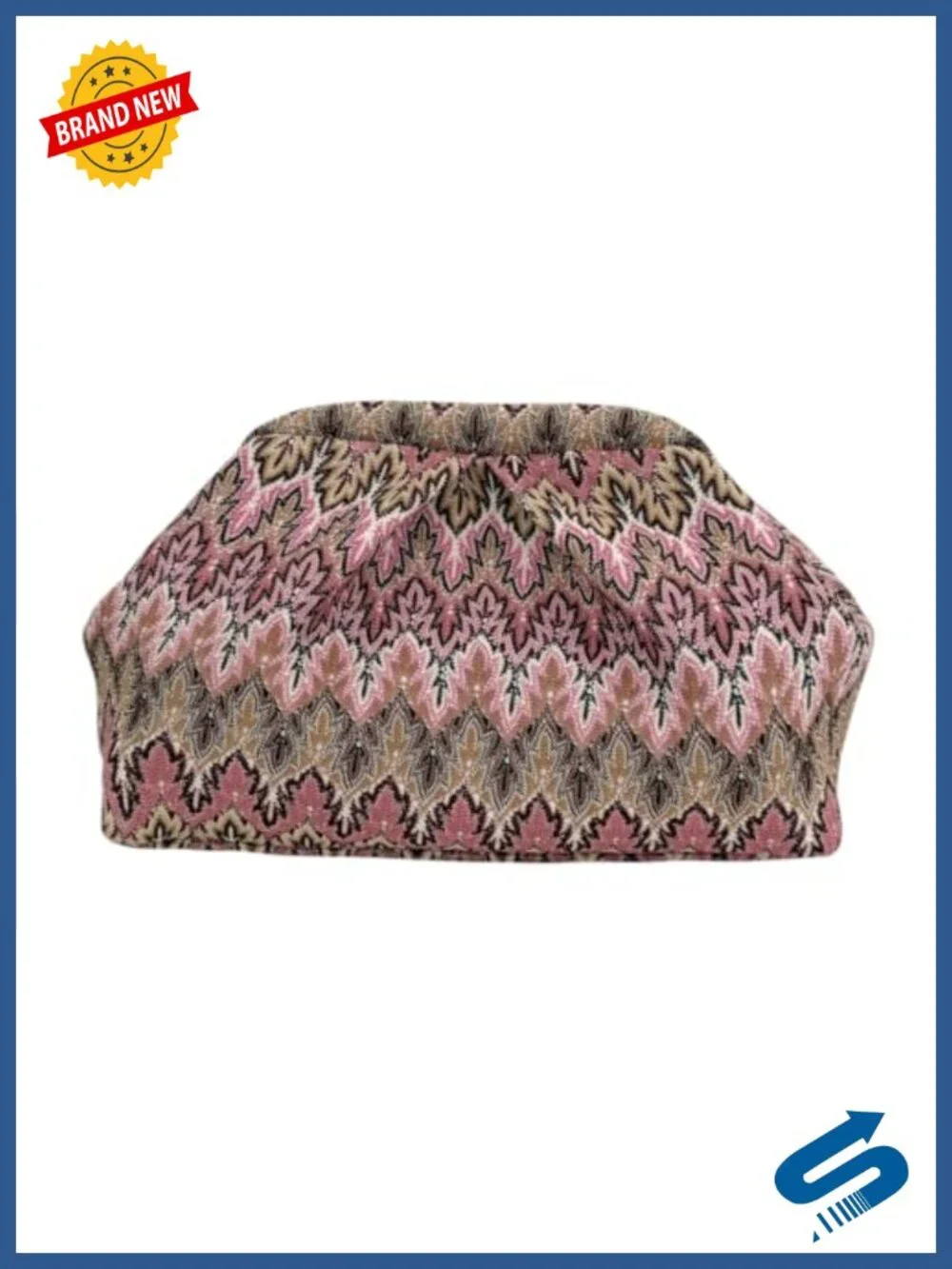 Handmade Woven Bohemian Clutch Purse Metal Frame Evening Bag